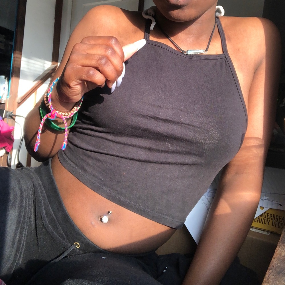 Back halter top